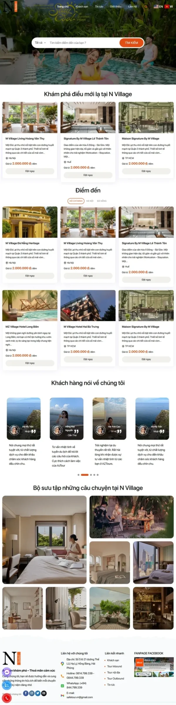 Theme wordpress du lịch 37 – Đặt phòng khách sạn
