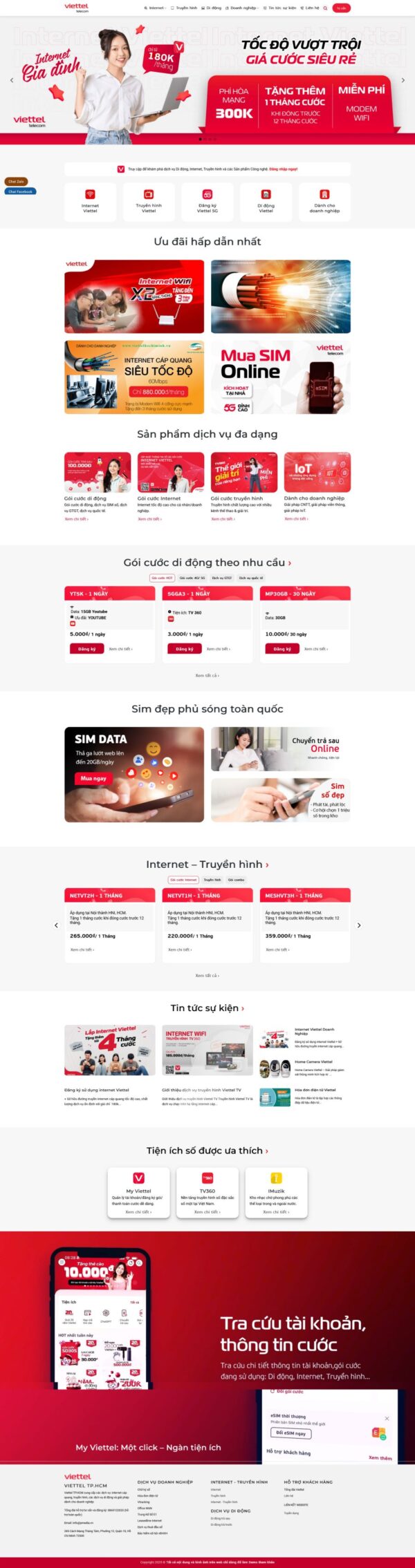 Theme wordpress lắp mạng viettel 1