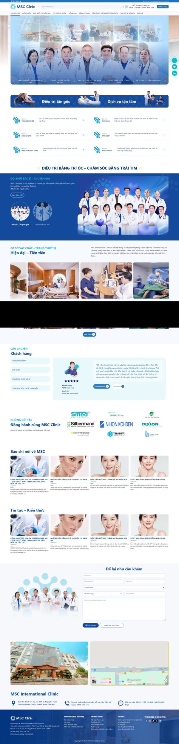 Theme WordPress Phòng Khám Đa Khoa 21
